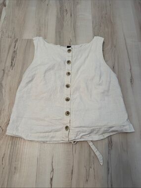 American eagle linen blend vest top